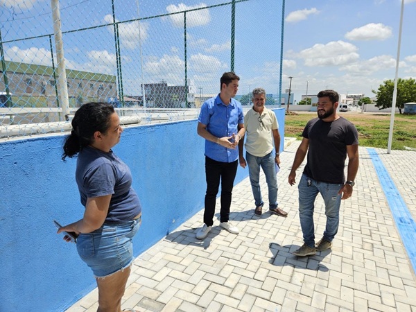 Secretaria de Esporte e Lazer realiza inspeções em quadras, arenas e demais equipamentos de esporte e lazer de Sousa