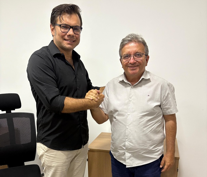 Secretário Jaime Miguel se reúne com secretário estadual, Joaquim Hugo, para tratar de parcerias