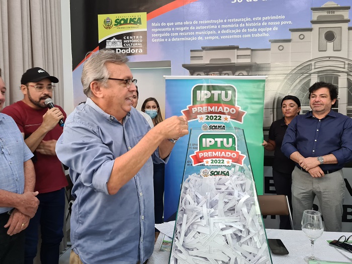 Prefeitura de Sousa realiza 1º Sorteio de Prêmios através do Programa IPTU Premiado 2022
