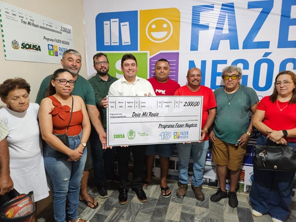 Prefeitura de Sousa injeta R$ 308 mil na economia ao beneficiar 128 empreendedores em 4 etapas de concessão de empréstimos sem a cobrança de juros