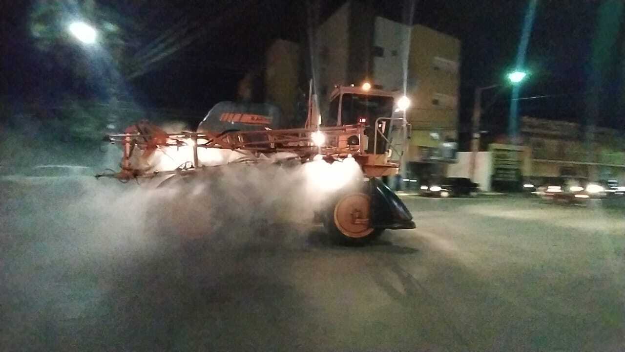 Prefeitura de Sousa realizará segunda etapa do serviço de desinfecção de ruas e avenidas de maior fluxo 
