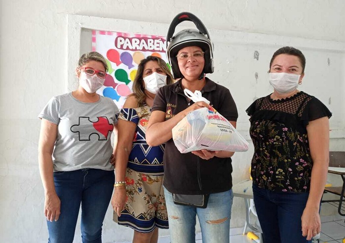 Mesmo com a suspensão das aulas devido ao isolamento social, Prefeitura de Sousa garante merenda dos alunos 