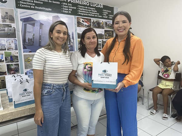 Secretaria de Saúde de Sousa realiza mais uma etapa de entrega de óculos através do Programa Mais Visão 