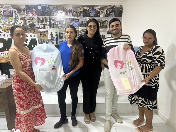 Prefeitura de Sousa realiza mais uma entrega de kits enxoval a mulheres grávidas 